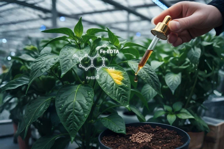 The Role of Fe-EDTA and Fe-EDDHA Chelates in Preventing Iron Deficiency in Plants